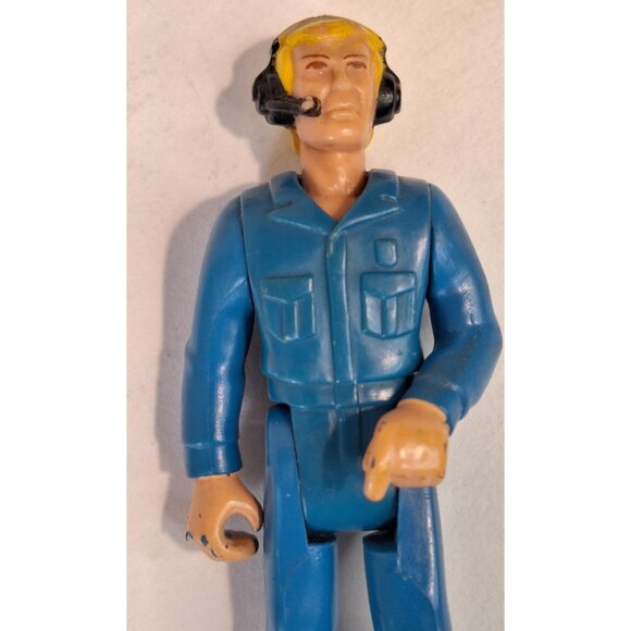 Fisher Price Adventure People Pilot Blue Helicopter - Picture 2 of 16